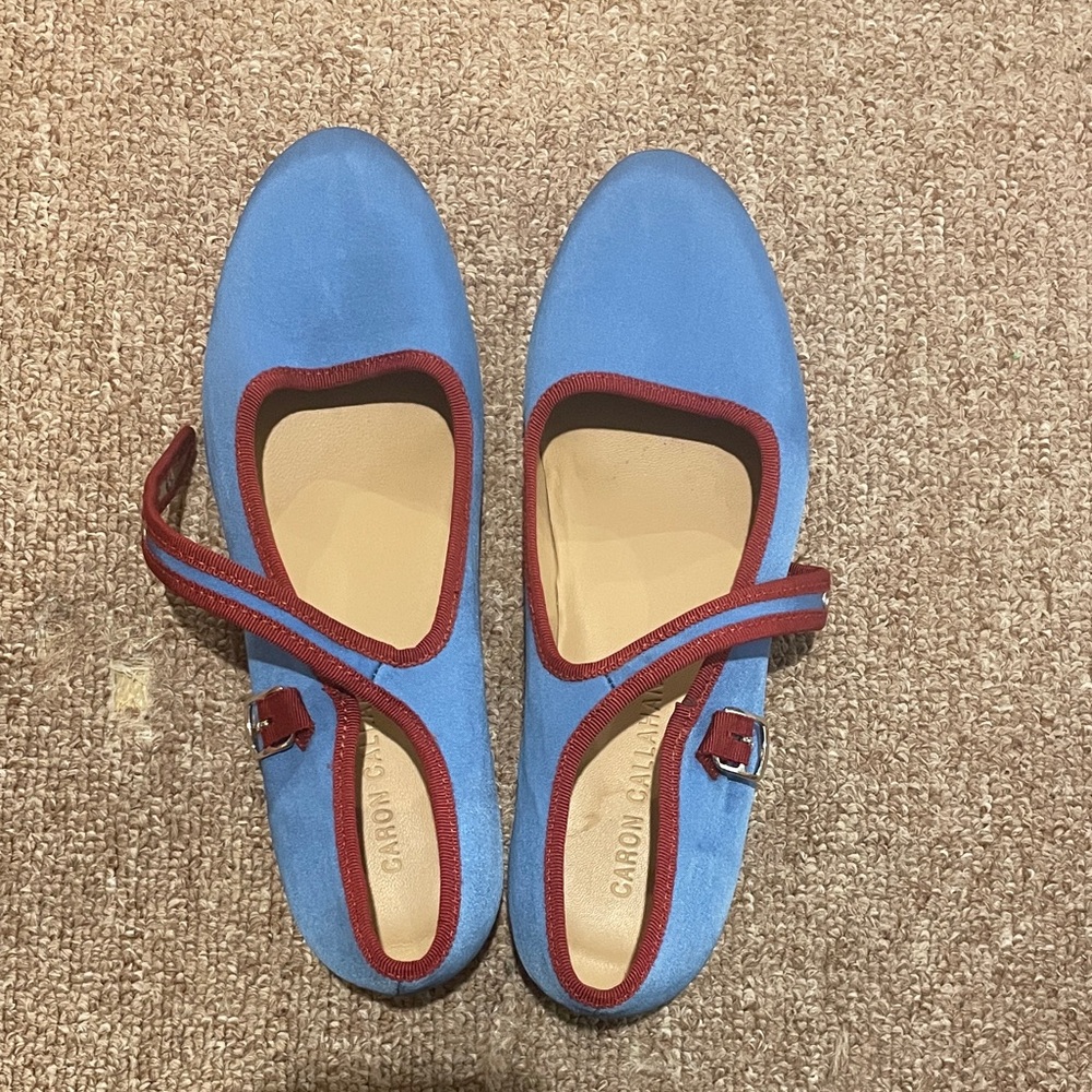 Caron Callahan Blue and Red Flats